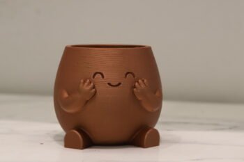 Copper Brown Cute Hug Planter